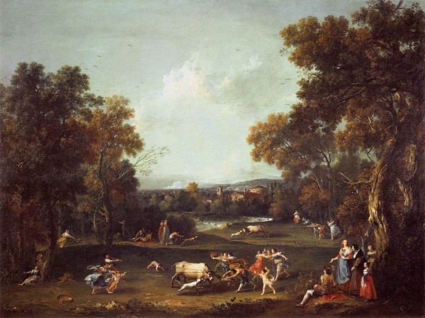 Bull hunting by Francesco Zuccarelli